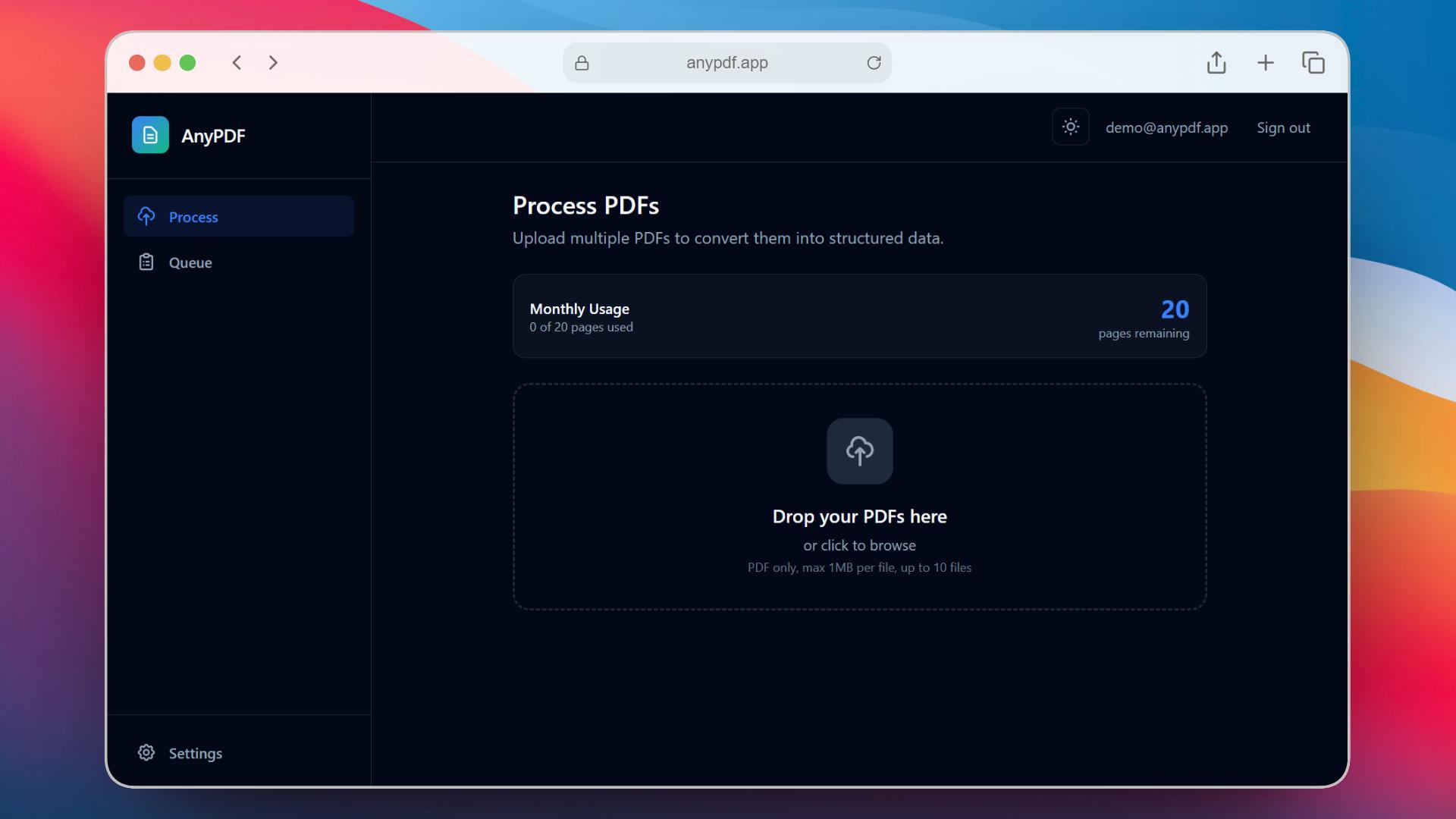 Step 1: Upload Documents