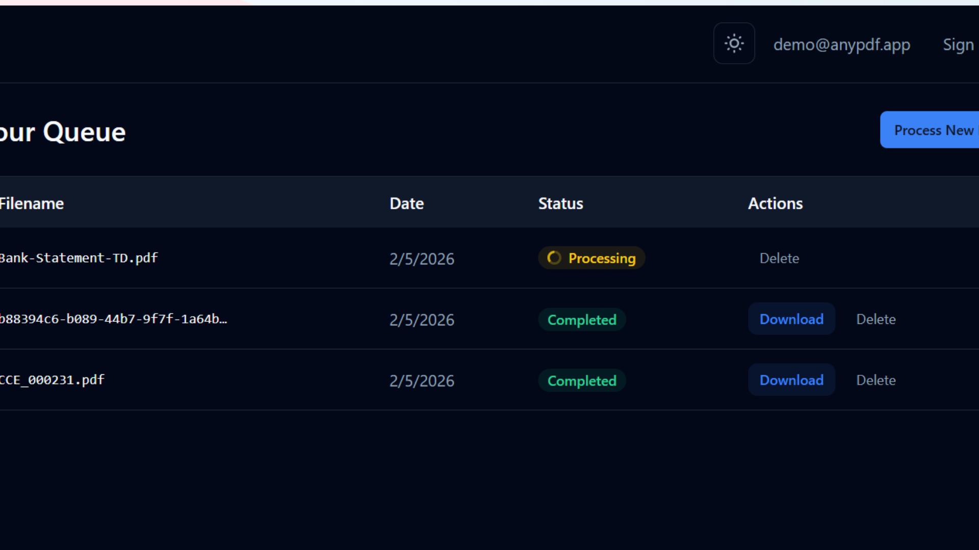 Step 3: AI Extraction